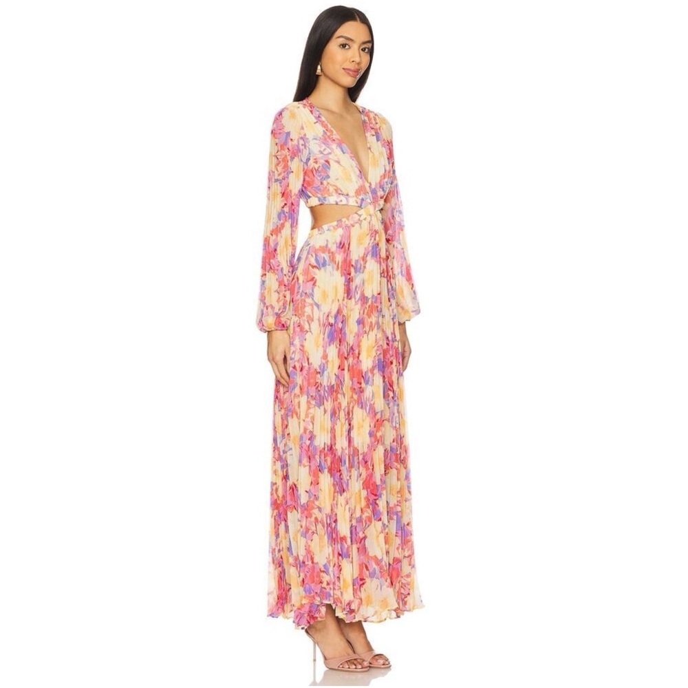 ASTR the Label Revery Long-Sleeve Cutout Maxi Dress